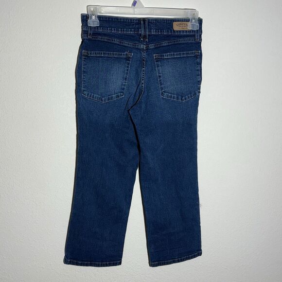 Signature by Levi Strauss & Co. Girls 28x22 Dark Wash Denim Cropped Jeans - Picture 2 of 9